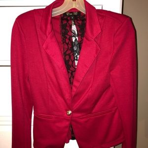 Red blazer